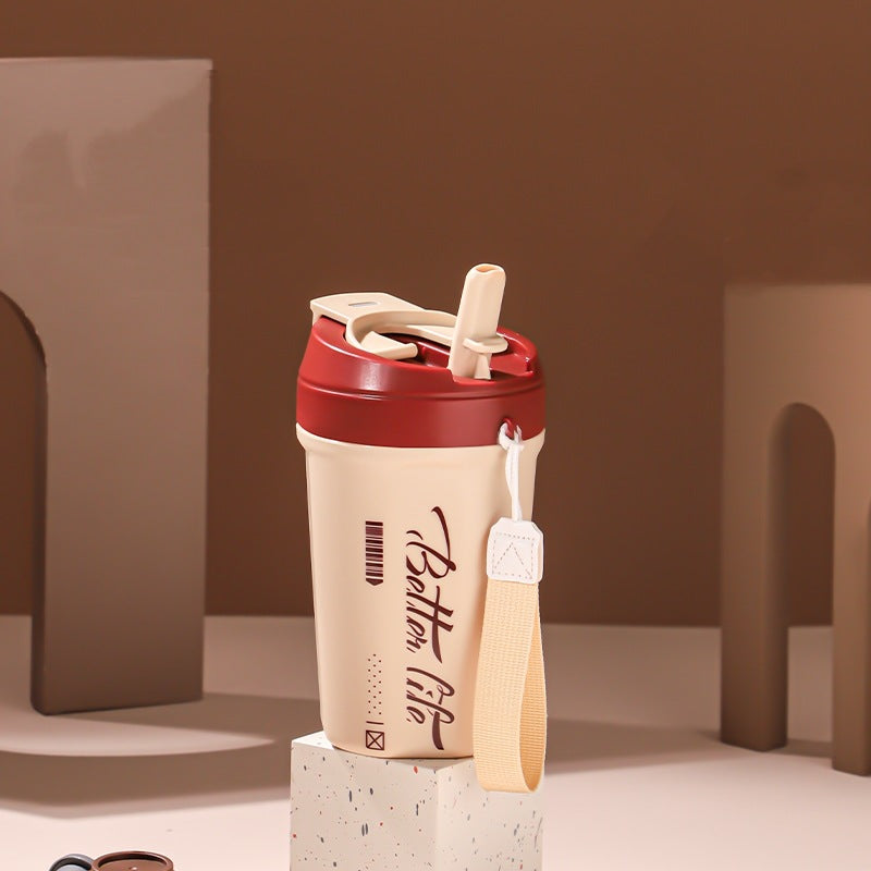 Thermal Straw Coffee Cup