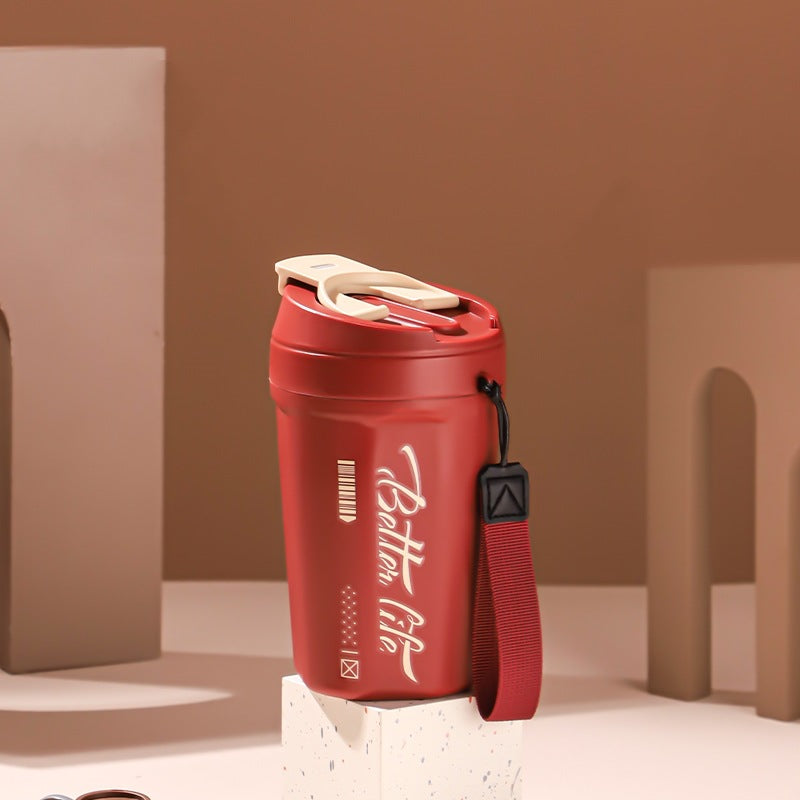 Thermal Straw Coffee Cup